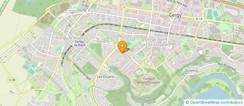 localisation de l'entreprise SYNDICAT COPROPRIETAIRES  CERGY