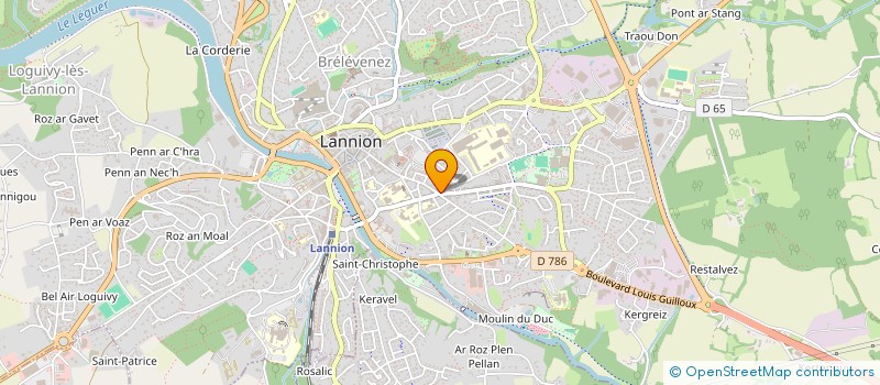 localisation de l'entreprise SYNDICAT COPROPRIETAIRES  LANNION