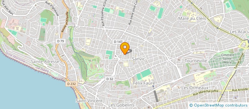 localisation de l'entreprise SYNDICAT COPROPRIETAIRES 53 LAMORICIERE à LE HAVRE