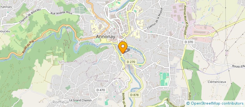 localisation de l'entreprise SYNDICAT COPROPRIETAIRES 56 R DE TOURNON  ANNONAY