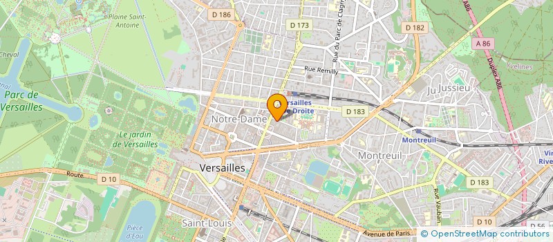 localisation de l'entreprise SYNDICAT COPROPRIETAIRES 8 R RICHAUD à VERSAILLES