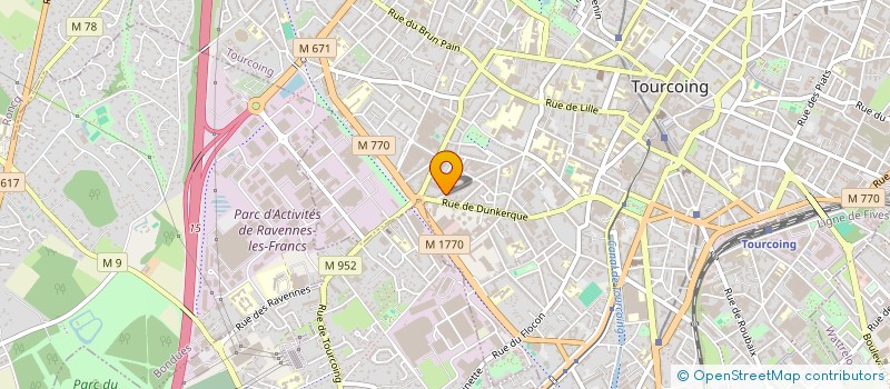 localisation de l'entreprise SYNDICAT COPROPRIETAIRES ACTI FRANCS  TOURCOING