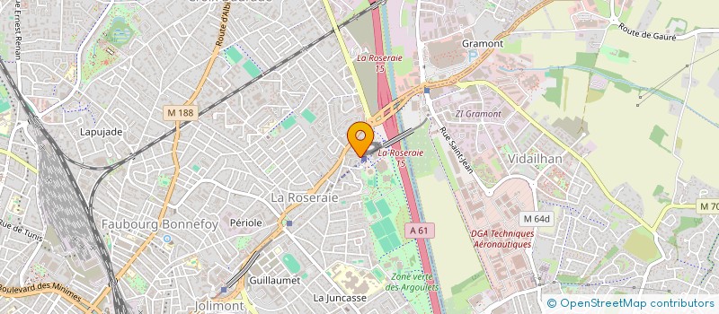 localisation de l'entreprise SYNDICAT COPROPRIETAIRES ATRIUM 1 à TOULOUSE