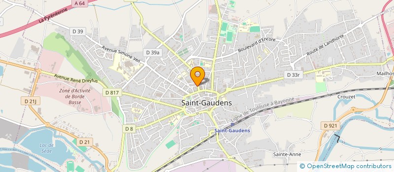 localisation de l'entreprise SYNDICAT COPROPRIETAIRES AVE DE BOULOGNE à SAINT-GAUDENS