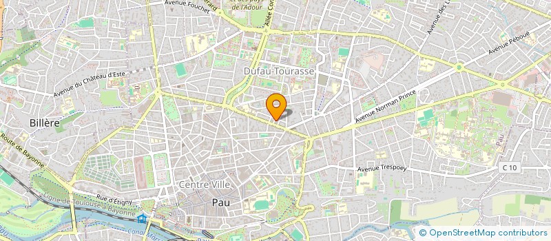 localisation de l'entreprise SYNDICAT COPROPRIETAIRES BEAUGENEY à PAU