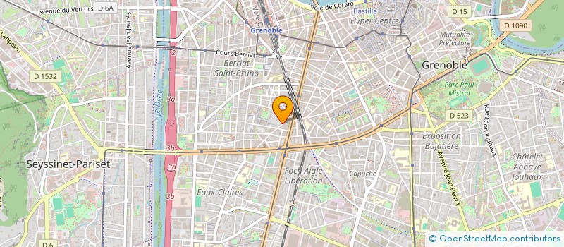 localisation de l'entreprise SYNDICAT COPROPRIETAIRES BELVAL 4  GRENOBLE