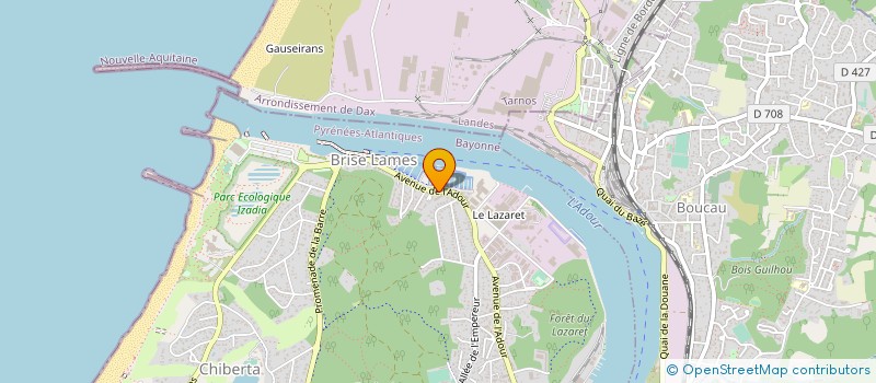 localisation de l'entreprise SYNDICAT COPROPRIETAIRES  BRISE-LAMES  ANGLET