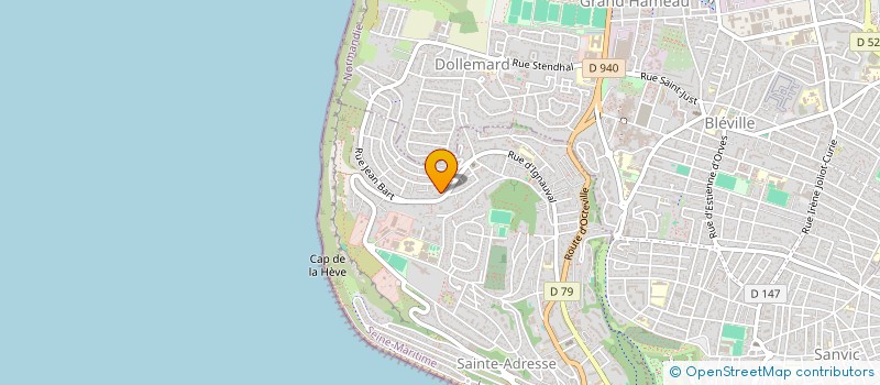 localisation de l'entreprise SYNDICAT COPROPRIETAIRES CARROUSEL II  SAINTE-ADRESSE