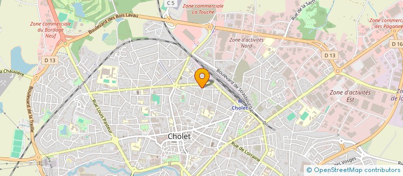 localisation de l'entreprise SYNDICAT COPROPRIETAIRES CHEMIN VERT à CHOLET