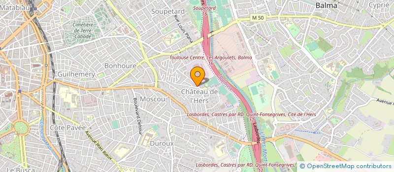 localisation de l'entreprise SYNDICAT COPROPRIETAIRES CITE DE L'HERS à TOULOUSE