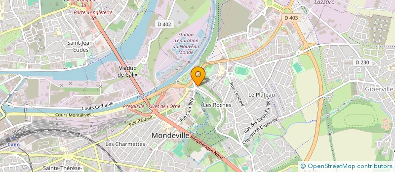 localisation de l'entreprise SYNDICAT COPROPRIETAIRES CTRE CCIAL CAEN  MONDEVILLE