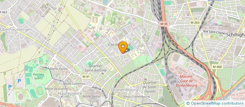 localisation de l'entreprise SYNDICAT COPROPRIETAIRES CURIE à STRASBOURG