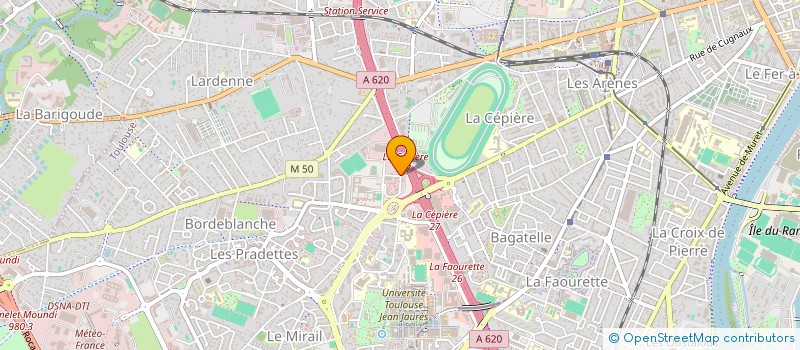 localisation de l'entreprise SYNDICAT COPROPRIETAIRES DE LA CEPIERES  TOULOUSE