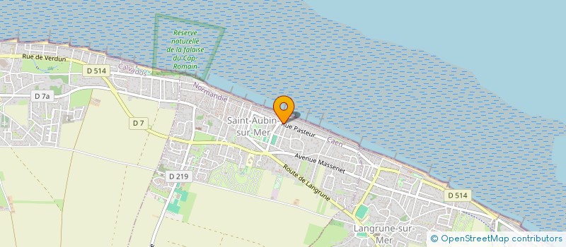 localisation de l'entreprise SYNDICAT COPROPRIETAIRES DU GRAND LARGE  SAINT-AUBIN-SUR-MER