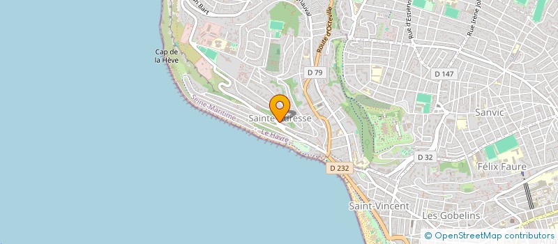 localisation de l'entreprise SYNDICAT COPROPRIETAIRES DUFAYEL 6  SAINTE-ADRESSE