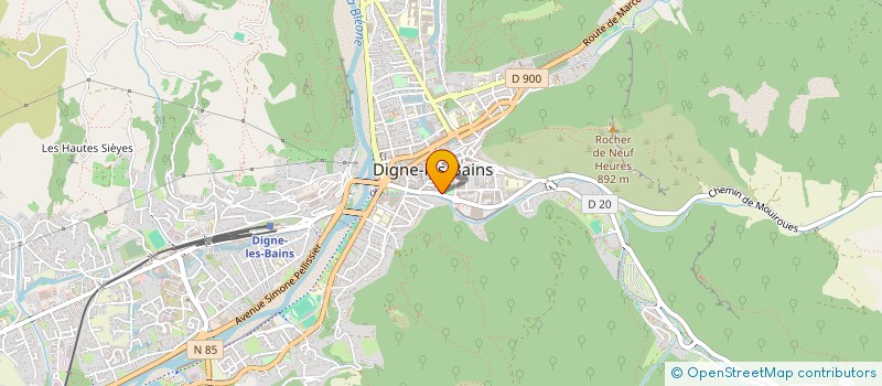 localisation de l'entreprise SYNDICAT COPROPRIETAIRES EAUX CHAUDES à DIGNE-LES-BAINS