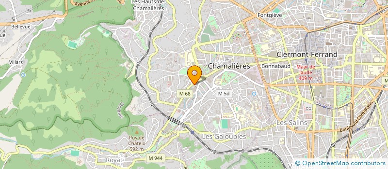 localisation de l'entreprise SYNDICAT COPROPRIETAIRES EUROPE  CHAMALIERES