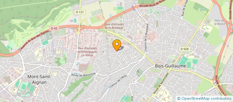 localisation de l'entreprise SYNDICAT COPROPRIETAIRES FORET VERTE à BOIS-GUILLAUME