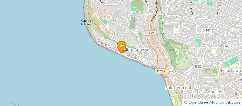 localisation de l'entreprise SYNDICAT COPROPRIETAIRES FRONT DE MER  SAINTE-ADRESSE