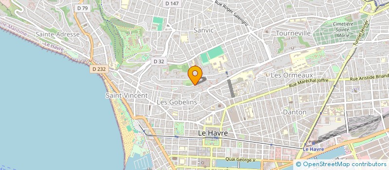 localisation de l'entreprise SYNDICAT COPROPRIETAIRES GABRIEL MONOD à LE HAVRE