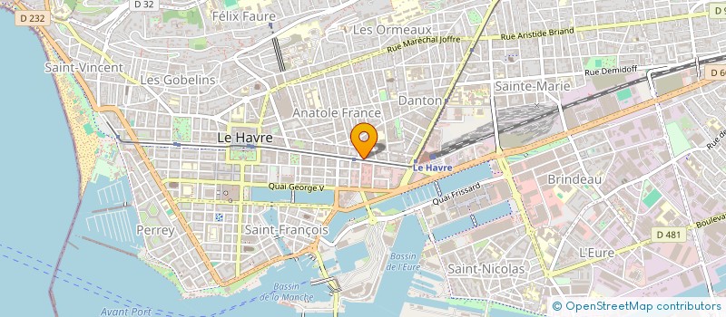 localisation de l'entreprise SYNDICAT COPROPRIETAIRES GUERIN à LE HAVRE