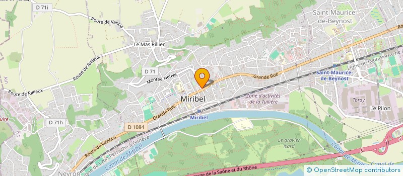 localisation de l'entreprise SYNDICAT COPROPRIETAIRES ILOT ST ETIENNE  MIRIBEL