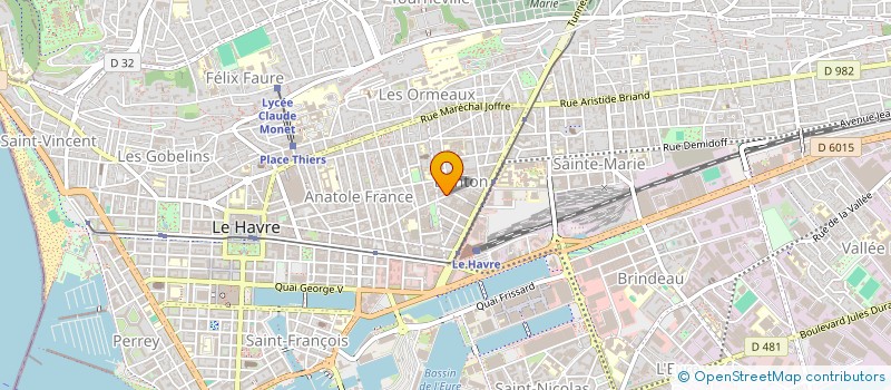 localisation de l'entreprise SYNDICAT COPROPRIETAIRES IMM DELAVIGNE  LE HAVRE