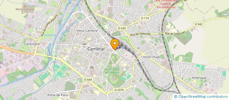 localisation de l'entreprise SYNDICAT COPROPRIETAIRES IMMEUBLE FOCH  CAMBRAI