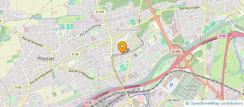 localisation de l'entreprise SYNDICAT COPROPRIETAIRES IMMEUBLE N5  MULHOUSE