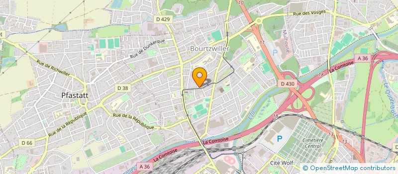 localisation de l'entreprise SYNDICAT COPROPRIETAIRES IMMEUBLE N6  MULHOUSE