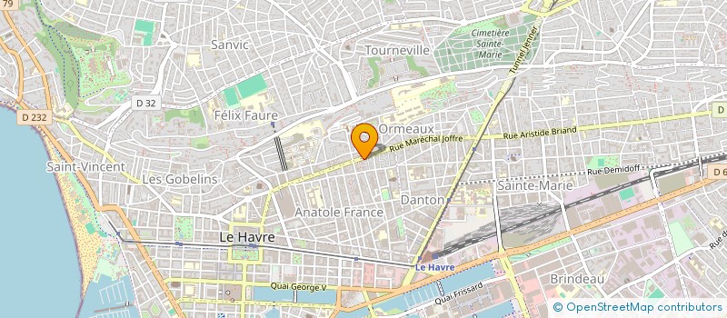 localisation de l'entreprise SYNDICAT COPROPRIETAIRES JOFFRE PIGNY à LE HAVRE