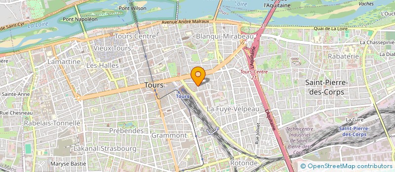 localisation de l'entreprise SYNDICAT COPROPRIETAIRES JOLIOT CURIE  TOURS