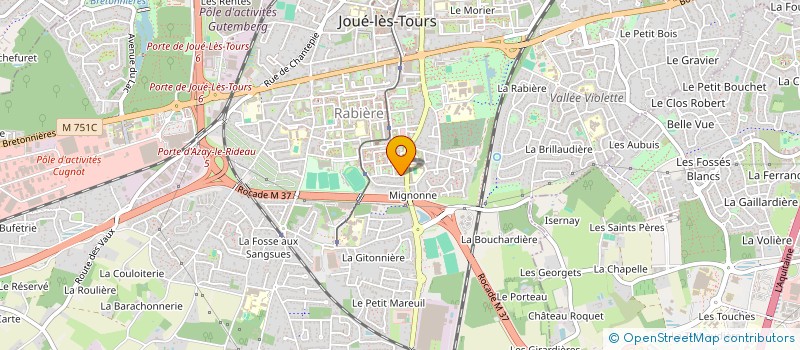 localisation de l'entreprise SYNDICAT COPROPRIETAIRES LA BLOTTERIE  JOUE-LES-TOURS