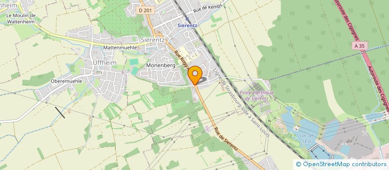 localisation de l'entreprise SYNDICAT COPROPRIETAIRES LA CLAIRIERE  SIERENTZ