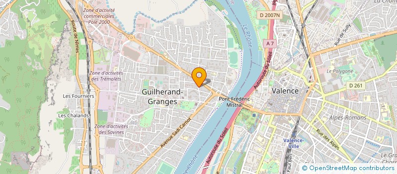 localisation de l'entreprise SYNDICAT COPROPRIETAIRES LA SOLEILLETTE  GUILHERAND-GRANGES