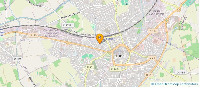 localisation de l'entreprise SYNDICAT COPROPRIETAIRES LE BOUZANQUET  LUNEL