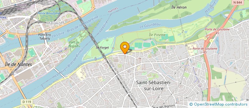 localisation de l'entreprise SYNDICAT COPROPRIETAIRES LE COTEAU  SAINT-SEBASTIEN-SUR-LOIRE