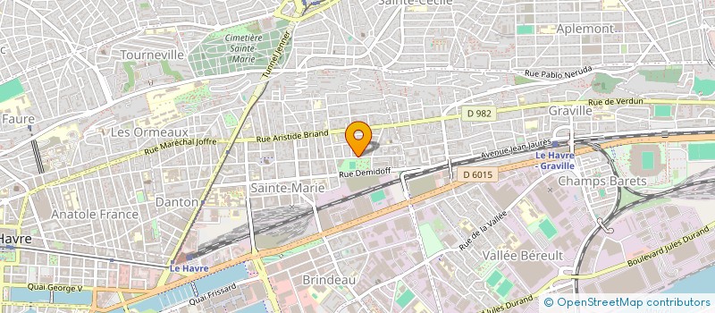 localisation de l'entreprise SYNDICAT COPROPRIETAIRES LE RIMBAUD à LE HAVRE