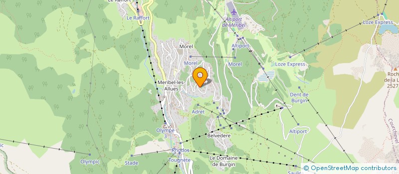 localisation de l'entreprise SYNDICAT COPROPRIETAIRES LE TOUBKAL  LES ALLUES