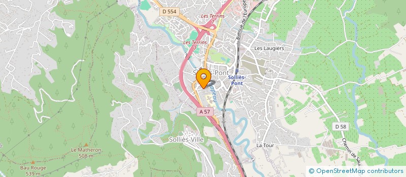 localisation de l'entreprise SYNDICAT COPROPRIETAIRES LES FAUVETTES à SOLLIES-PONT
