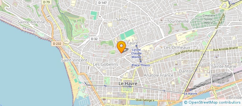 localisation de l'entreprise SYNDICAT COPROPRIETAIRES LES TERRASSES à LE HAVRE