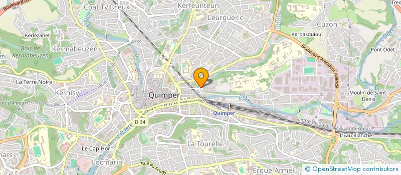 localisation de l'entreprise SYNDICAT COPROPRIETAIRES MANOIR LAENNEC  QUIMPER