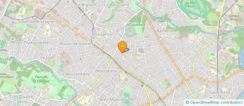 localisation de l'entreprise SYNDICAT COPROPRIETAIRES OPHELIA  NANTES