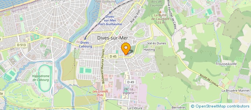 localisation de l'entreprise SYNDICAT COPROPRIETAIRES PLAGE II  DIVES-SUR-MER
