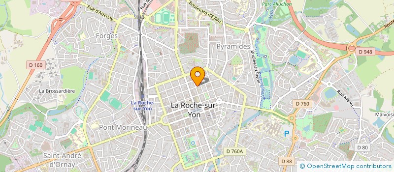 localisation de l'entreprise SYNDICAT COPROPRIETAIRES RES ATHALIE à LA ROCHE-SUR-YON