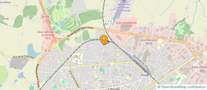 localisation de l'entreprise SYNDICAT COPROPRIETAIRES RES BELLEVUE à CHOLET