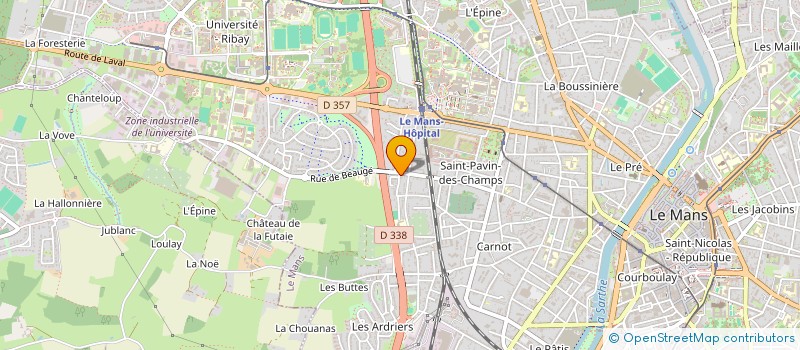 localisation de l'entreprise SYNDICAT COPROPRIETAIRES RES CENTAURE  LE MANS