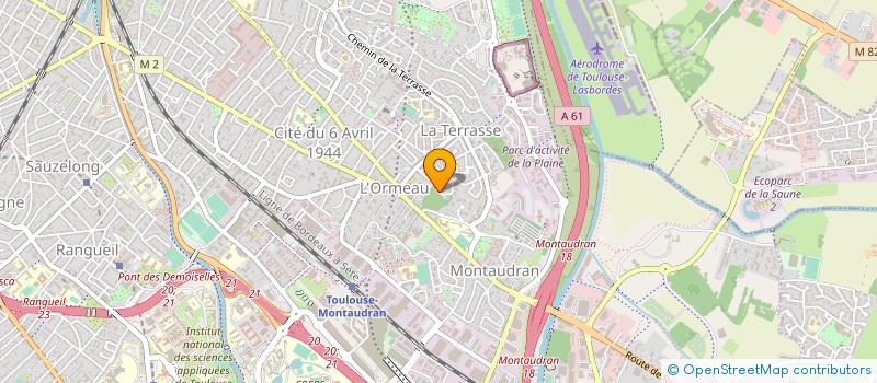 localisation de l'entreprise SYNDICAT COPROPRIETAIRES RES CLAIR BOIS  TOULOUSE