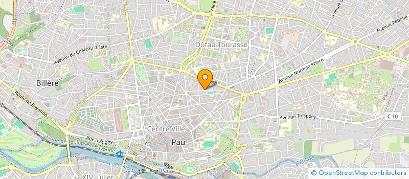 localisation de l'entreprise SYNDICAT COPROPRIETAIRES RES DU STADE à PAU