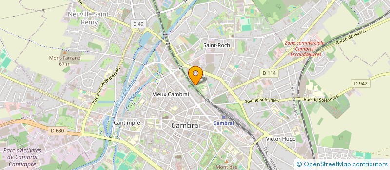 localisation de l'entreprise SYNDICAT COPROPRIETAIRES RES JEAN BART  CAMBRAI